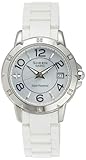 Casio Women's Sheen SHE4025SB-7A Silver Resin Quartz Watch with Silver Dial