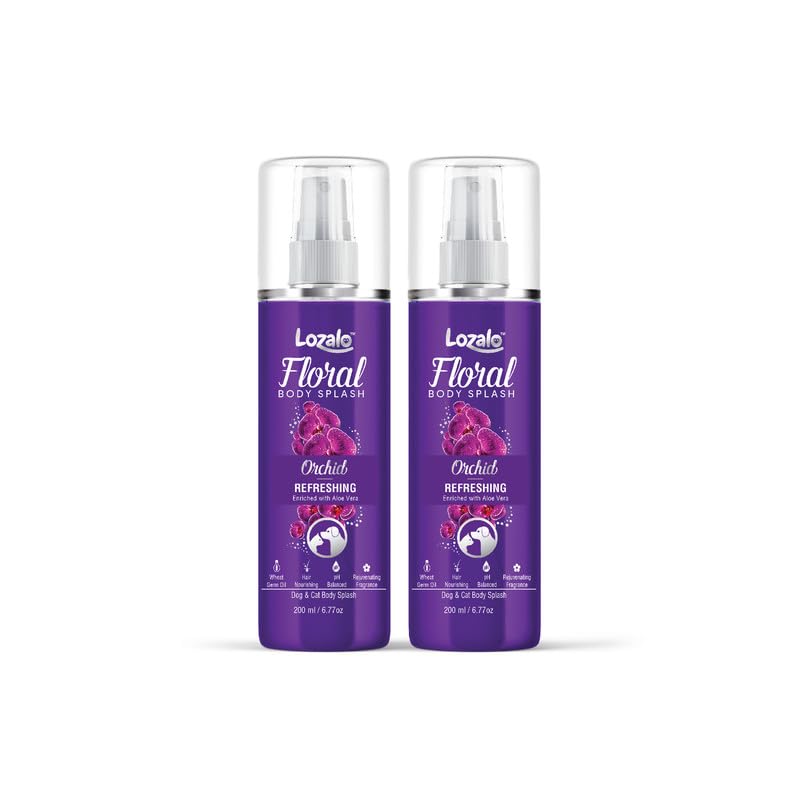 See full amazon price history chart for Lozalo Floral Dog Perfume Spray-400 Milliliter, Pack Of 2X200 Milliliter, Orchid|Deodorizing Long Lasting Spray For Dogs & Cats Of All Breeds|With Aloe Vera Extract & Wheat Germ Oil Lozalo Floral Dog Perfume Spray-400 Milliliter, Pack Of 2X200 Milliliter, Orchid|Deodorizing Long Lasting Spray For Dogs & Cats Of All Breeds|With Aloe Vera Extract & Wheat Germ Oil (B0CX9YC5VN) Amazon Price History, Amazon Price Tracker