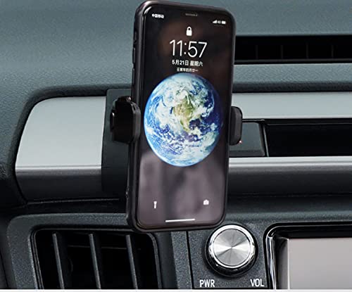 ZChan Car Phone Holder Fit for Toyota rav4 2013-2018 /Hybird 2016-2018/Upgraded Sensor Locked Phone Mount Custom, Adjustable Car Phone Holder Mount Apply to iPhone 11,iPhone12,iPhone12 Pro max,Samsung