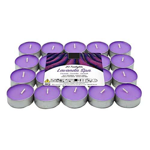 Lumar Aromatic Velas de té aromáticas (Lavanda Pack 20 Velas)