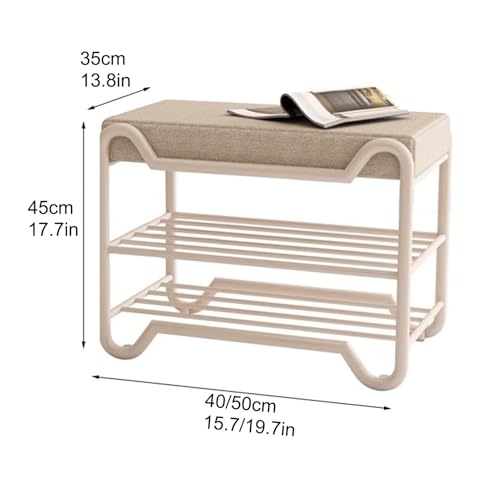 Banc à chaussures peu encombrant pour libérer l'espace des entrées étroites - 4
