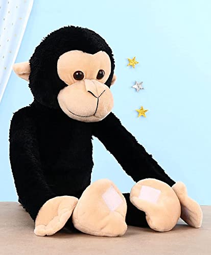 Image of Sui Long Tail Monkey Teddy Bear Stuffed Soft Toy Hanging Long Tail Monkey Large Size Black Color