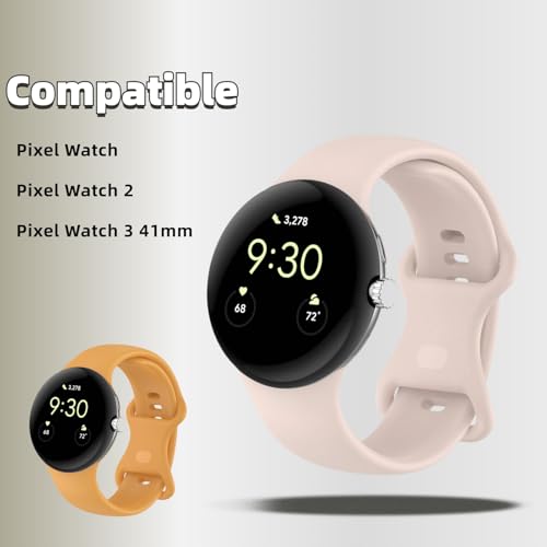 4 correas de silicona para Pixel Watch 41mm miniatura 2