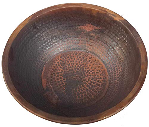 Rustic Fire Tempered Copper Ionic Detox Foot Baths Rub Spa Beauty Salon Massage Pedicure Bowl Warm Water Sore Feet Soaking Foot bath Container