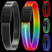 Light Up Dog Collar One-Time Fit Waterproof LED Collar for Safety Night Walking USB Rechargeable Glow in The Dark Suitable for Small Medium Large Dogs