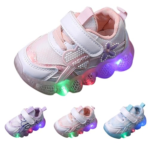 Kids Light Up Shoes Girls Boys Luminous Breathable Soft Sole Running Sports Sneaker Lace-Up Shoes for Athletic2