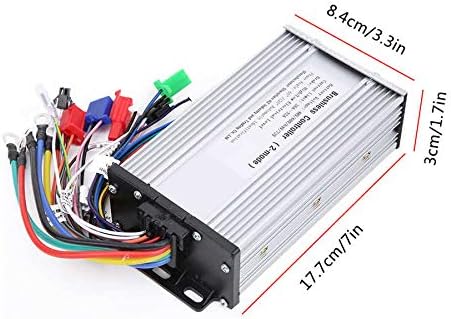 12Tube Brushless Controller Dual Mode Rectangula E-Bike Brushless Speed Motor Controller for Electric Scooter