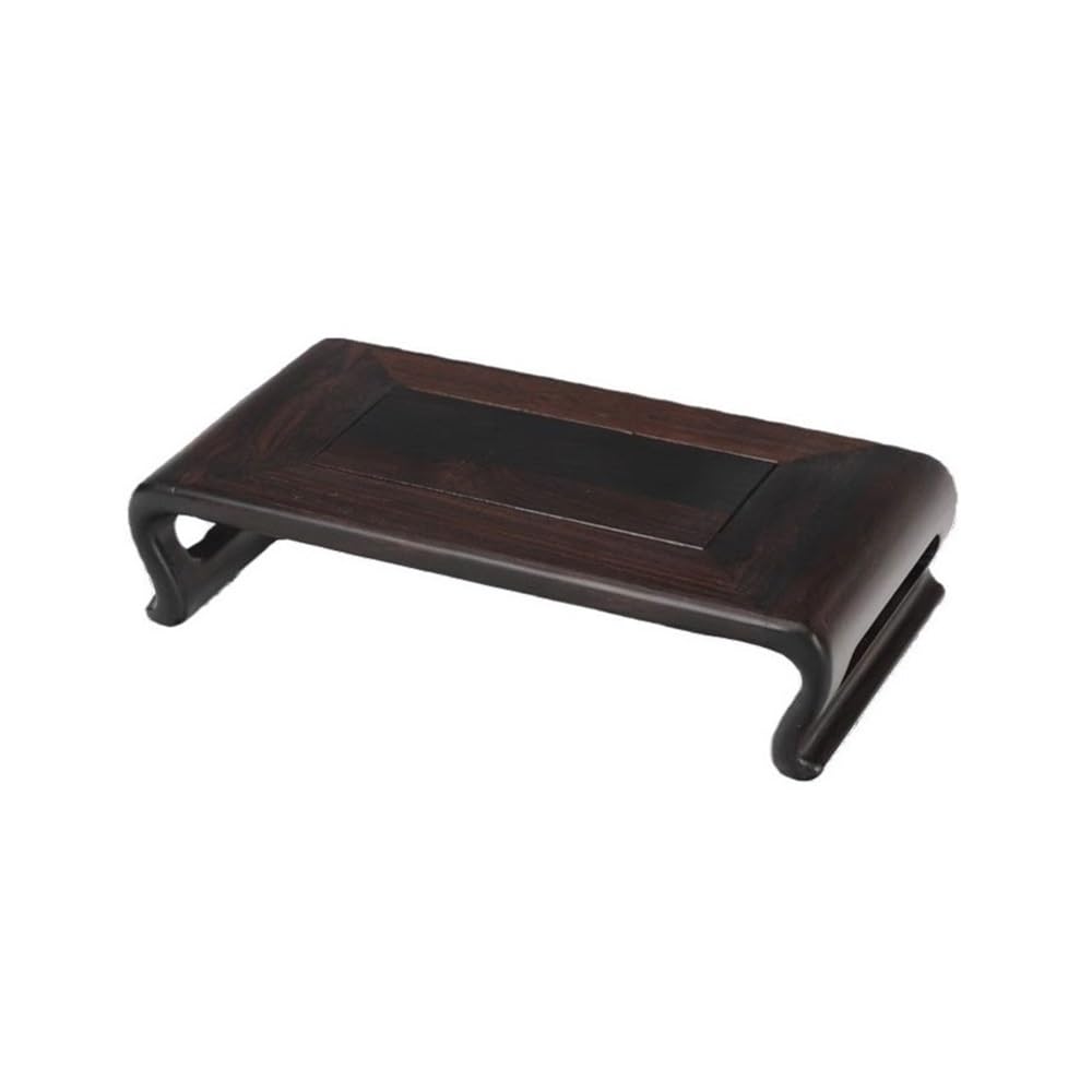 birene Vase Stand Bonsai Base Wooden Rectangular, with Grips Vase Display Stand Home Decorations(L)