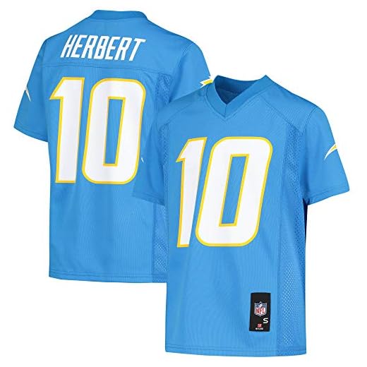 Outerstuff Youth Justin Herbert Powder Blue Los Angeles Chargers Replica Player Jersey