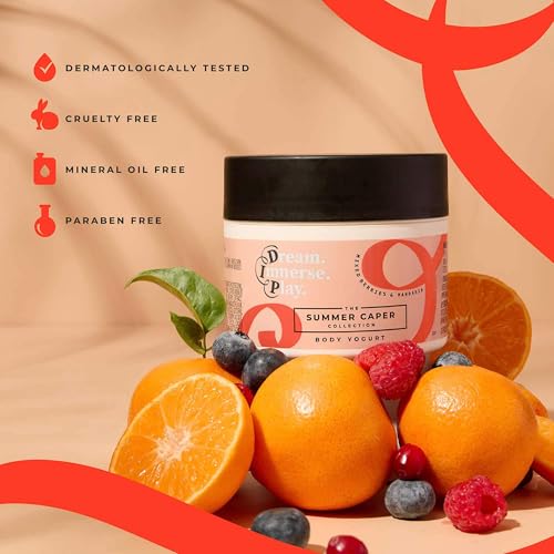Image of Dream. Immerse. Play Summer Caper - Body Yogurt - Mixed Berries & Mandarin - Super Emollient + Nourishing Cream Gel - For Varied Skin Types