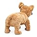 Folkmanis French Bulldog Hand Puppet Plush, Light Brown/Dark Brown, 1 EA