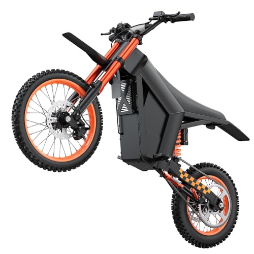 ARPURFILE RushRode Electric Dirt Motorcycle, 2000W Brushless Motor, 48V 20.8Ah Battery, 34 MPH Max Speed, 40 Miles Range, 265 lbs Load Capacity, 14