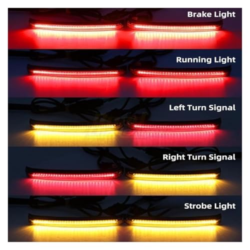 Intermitentes LED de Alforja para Electra Glide Luz trasera de flujo premium 2014-2022 5