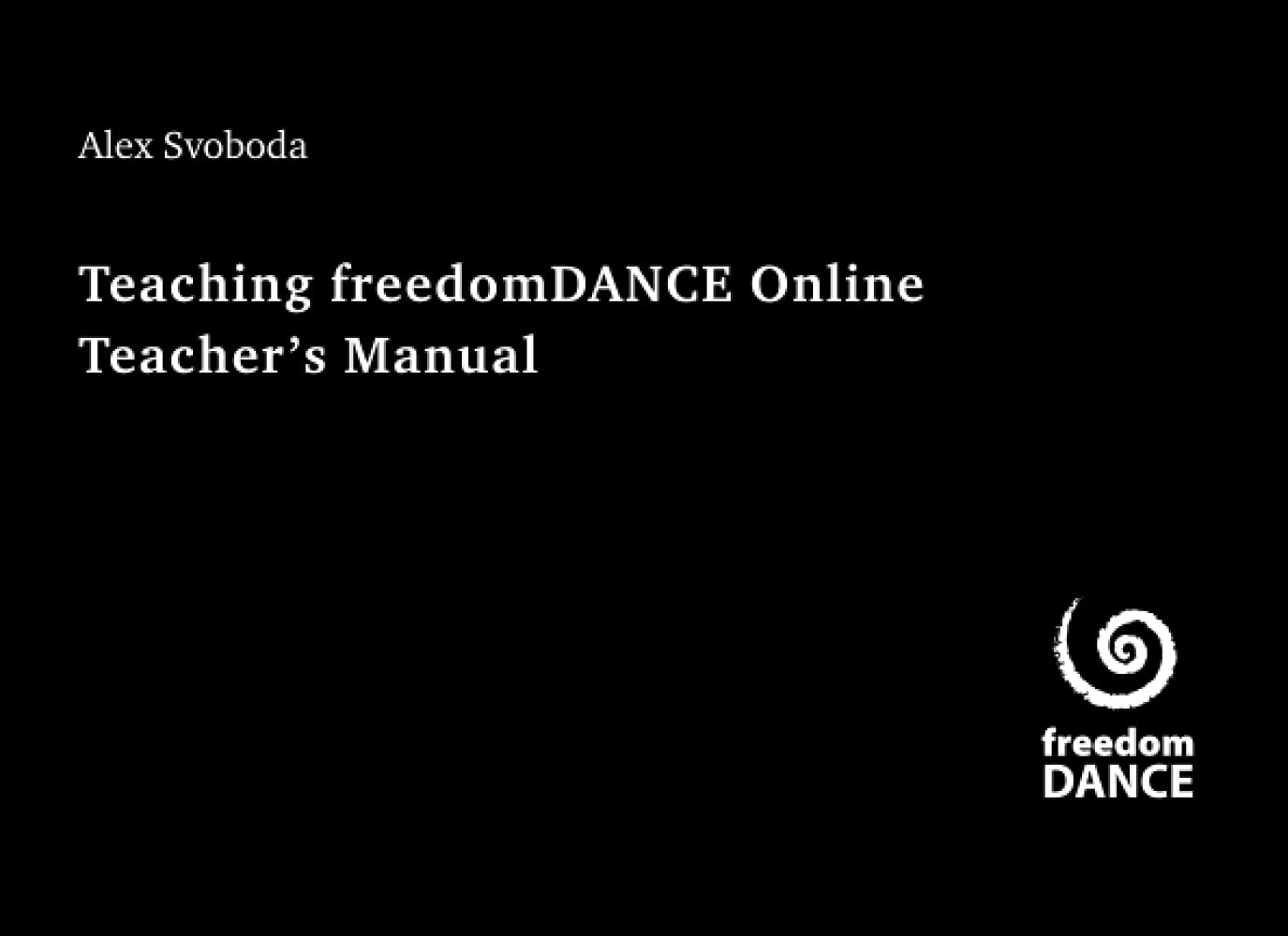 Teaching freedomDANCE Online: Teacher's Manual