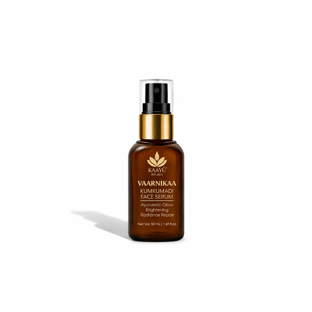 Kaayu Rituals Kumkumadi Face Serum Oil 50ml | Ayurvedic Glow Face Oil with Kumkumadi, Saffron, Manjistha, Marula Oil & Olive Squalane | Brightening & Nourishing Facial Serum for Radiant Skin