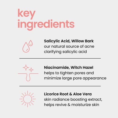 Natural Outcome Niacinamide Toner For Face | Radiance Boosting Toner - With Salicylic Acid & Aloe Vera | Advance Toning Solution Rejuvenates Skin & Minimizes Pore Appearance | Fragrance Free | 8 Oz #TOP5