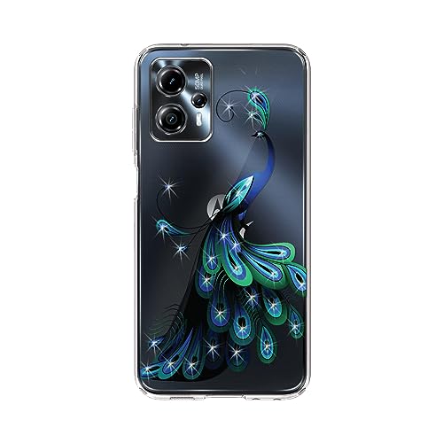 Image of Plus UV Printed Soft Flexible Transparent Back Cover for Motorola Moto G13 - D1194