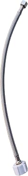 3/8 to 7/8 Toilet Supply Line, Stainless Steel Toilet Connector Hose 16 inch for Tank Toilet Supply Hose Extension replacement
