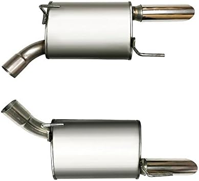 Northeastern Exhaust | Stainless Steel Pair of Muffler Exhaust Compatible with Ford Mustang V8 2005-2010 4.6L | Automotive Replacement Part