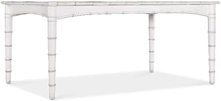 Hooker Furniture Charleston White Wood Rectanglular Dining Table w/ 20" Leaf