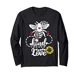 Photo Gallery bee kind tshirt that says love leopard sunflower heart print maglia a manica Photo Gallery bee kind tshirt that says love leopard sunflower heart print maglia a manica