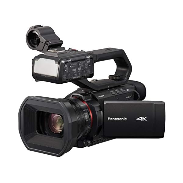 Panasonic X2000 4K Professional Camcorder with 24x Optical Zoom, WiFi HD Live Streaming, 3G SDI Output and VW-HU1 Detachable Handle, HC-X2000 (USA Black)