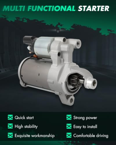 Image of SCITOO 0001172402 06L911021A Engine Starter Motor L4# 12V 1.4kW CW 11T