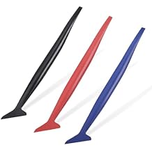Car Wrapping Vinyl Tool Kit, 3 in 1 Flexible Micro Squeegee Set, Corner Squeegee Curves Slot Tools with 3 Different Hardness, for Auto Stickers, Vinyl Wraps Application 3PCS