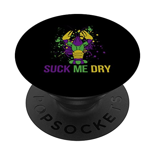 Mardi Gras - Disfraz divertido de Suck-Me Dry Crawfish Carnival Party PopSockets PopGrip Intercambiable