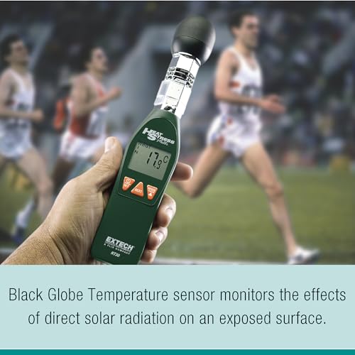 Image of Extech HT30 Heat Stress WBGT Meter | WBGT with or without sun, black globe temp, heat stress index, 0-100% RH, RS-232 interface, auto power off