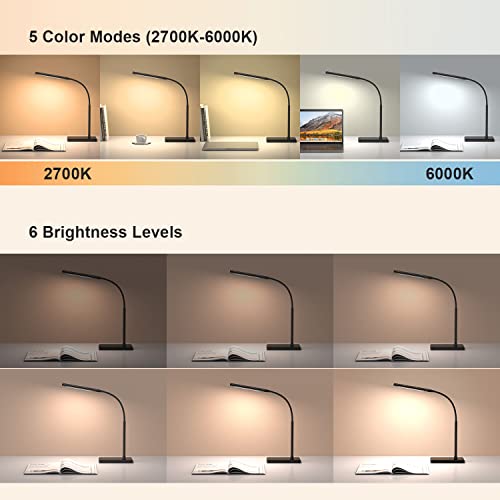 LINTYLE LED Desk Lamp for Office Home with Wireless Charger - image 6
