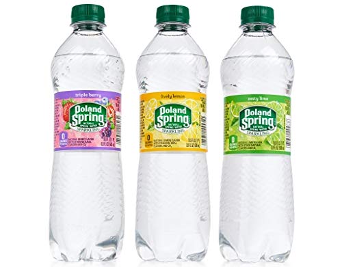 Poland Spring Sparkling Natural Spring Water Variety Pack (24 Half Liter Bottes) #TOP4