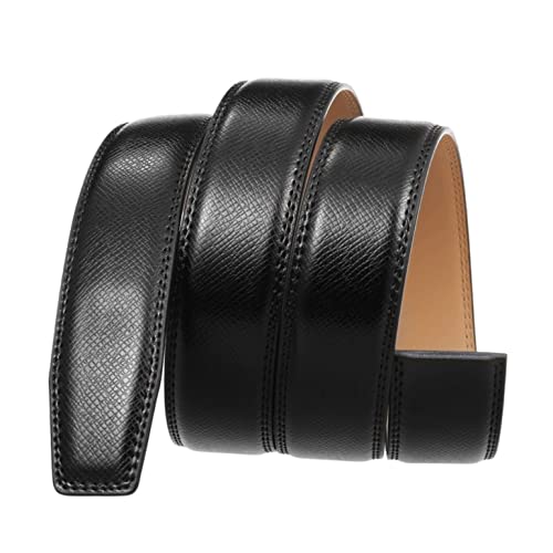 JSEIAJB Men Business Male Automatic Buckle Genuine Leather Belt Men's Black Cow Leather Belts for2