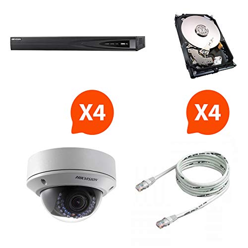 Preisvergleich Produktbild Hikvision - Pack NVR HD + 4 caméras vision nocturne + disque dur