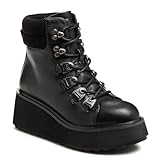 Rocket Dog Women's Platform Handle Hiker Plush Foam Comfort Wedge Ankle Boot