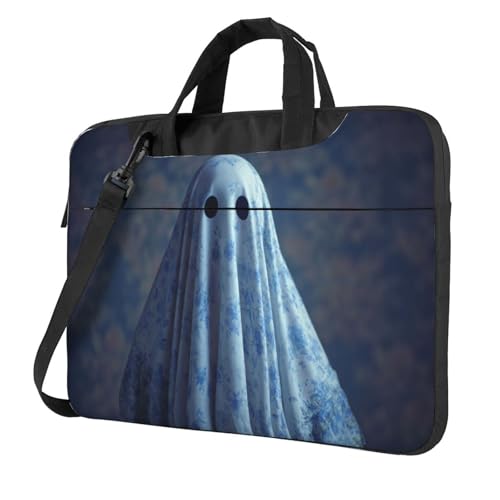 Protection ordinateur 15,6 motif fantôme floral bleu anti-rayures