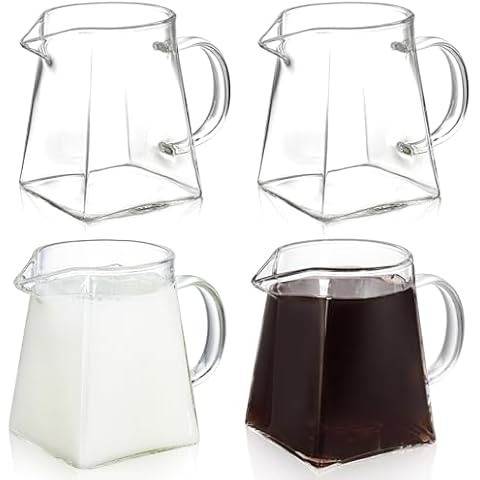 Yarlung 4 Pack Small Glass Pitchers Cover