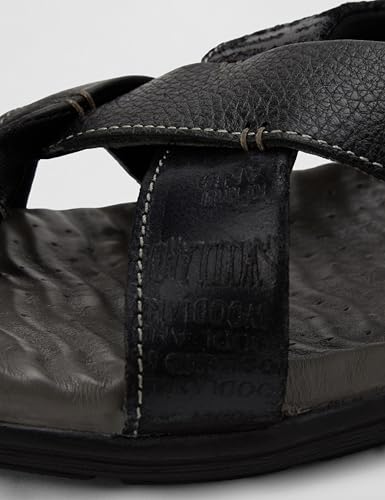 Image of Woodland Men Black Sandal