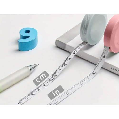Cinta métrica retráctil 1.5 m doble escala miniatura 4