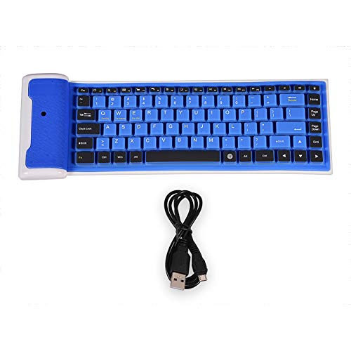 Dibiao Wireless Portable Keyboard,Waterproof Mini Wireless Bluetooth Keyboard Foldable for Laptop/PC