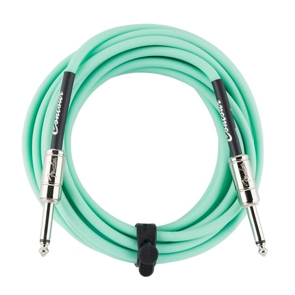 Fender 15' Contour Instrument Cable, Seafoam Green, 15FT/4.5M - Image 2