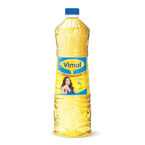Image of Vimal Cottonseed Oil: Healthy Kapasiya Tel, Refined Cooking Oil for Balanced Diet | Pure Cottonseed Oil (1L)