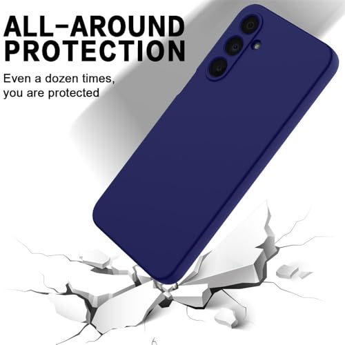 Image of Back Cover for Samsung Galaxy M16 5G / F16 5G | Full Camera Protection | Premium Liquid Silicon Case | Flexible Bumper Case for Samsung Galaxy M16 5G / F16 5G (Dark Blue)