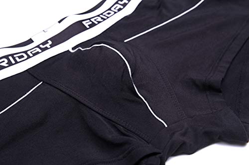 YuKaiChen Men's 7-Pack Low Rise Trunks Underwear Bamboo Fiber Short Boxer Briefs3