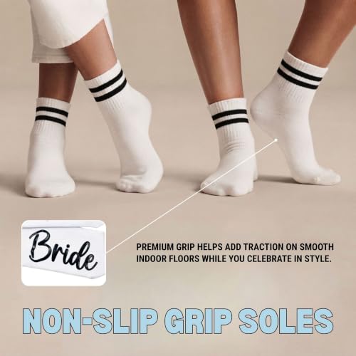 Image of Funky Junque Bride Crew Socks, Bachelorette Wedding Party Gift