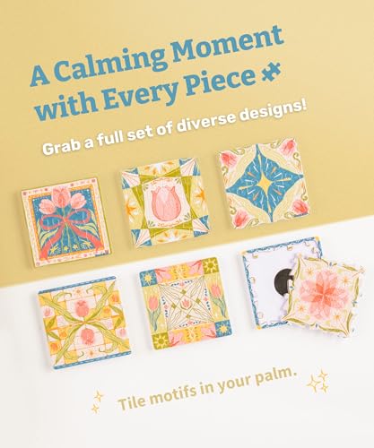 PieceRelax Magnet Puzzle para Adultos 96 Piezas - Tulip Tile Regalo Único y Decoración del Hogar con Rompecabezas de Plástico miniatura 3