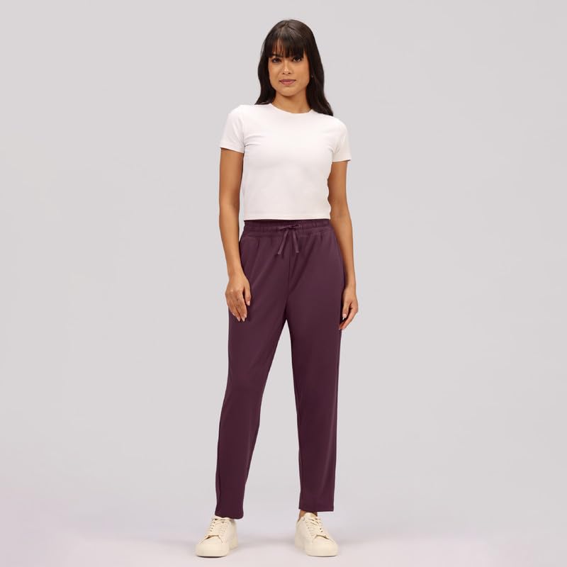 Image of BlissClub Women Mid Rise Tapered Casual Pants