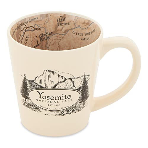 McGovern Outdoor Yosemite Map Inside Out Latte Mug