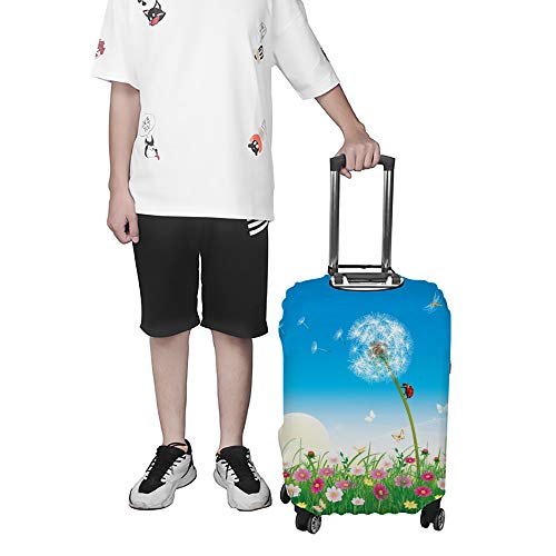 Housse de protection pour bagages motif fleurs ajustée - 4