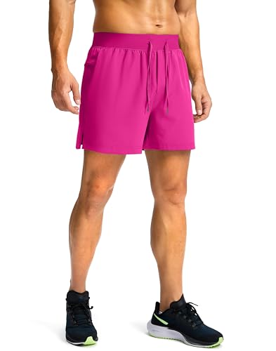 Image of Soothfeel Men's Running Shorts with Zipper Pockets 9 inch / 7 inch / 5 inch Quick Dry Eight Basketball Gym Workout Athletic Shorts